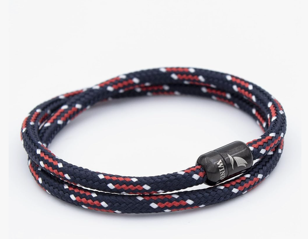 Wind Passion - Men’s Bracelet, Durable Rope Wristband for Men, Versatile Pulseras Para Hombres - Waterproof, Magnetic Clasp, Ideal for Outdoor & Fashion