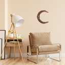 DOITOOL Moon Wreath, Vintage Crescent Moon Natural Grapevine Wreaths Base Front Door Wall Hanging Decor Christmas Wedding Party Supplies - 11.79 Inch