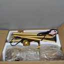 Dimmable Floor Lamp, Industrial Floor Lamps for Living Room, Gold Tree Lamp Standing Lamp Tall Lamps with 3 Elegant Teardrop Cage Head & 800 Lumens LED Bulbs for Living room Bedroom Office Dining Room (Gold-70 inches)