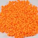 Gxueshan 1000 Pcs Acrylic Single Color Pony Beads 6x9mm Pony Beads Bulk for Bracelets Making Plastic Beads Hair Beads for Braids