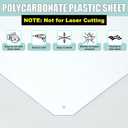Beeveer Polycarbonate Clear Plastic Sheet 2 Pcs 36" x 96" Flexible Sheet Panels with UV Coating on Both Sides for Crafts DIY Window Replacement Panes