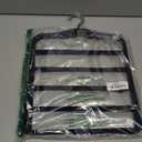 Closet Organizers and Storage,3 Pack Organization and Storage Pants-Hangers-Space-Saving,Velvet Hanger for Dorm Room for College Students Girls Boys Guys Hanging Jean Scarf (Large, Black)