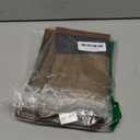 Yangest Patchwork Pillow Cover 12x20 Inch Luxury Cotton and Linen Cushion Cover Faux Leather Pillowcover for Couch Bedroom Living Room, Brown