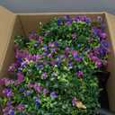 Artificial Rose Boxwood Topiary Ball Bush for Outdoor with Spike, Set of 2 UV Resistant Faux Boxwood Ball Tree with Stake Weatherproof Fake Round Topiary Shrub Plant for Front Porch