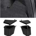 New 2025 2026 Model Y Juniper Trunk Storage Bins, 2PCS TPE Waterproof Trunk Organizer With Anti Slip Strips And Original Suede Material Lids