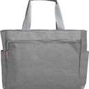 Grey Breast Pump Tote - Convenient for Carrying Pump, Bottles, and Pumping Essentials on-The-go