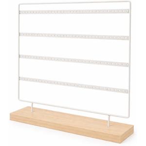 MAHITOI Earring Holder with 132 Holes 4 Layers, Earring Holder Organizer Stand Tree, Earring Display, Earring Stand for Necklace Ring Bracelets, Display Storage