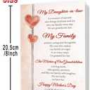 2 x MOROLURU Mother's Day Card for Daughter-in-Law, Mother's Day Card Gift for Daughter in Law, Heartfelt Greeting Card for the Mother of Our Grandchildren
