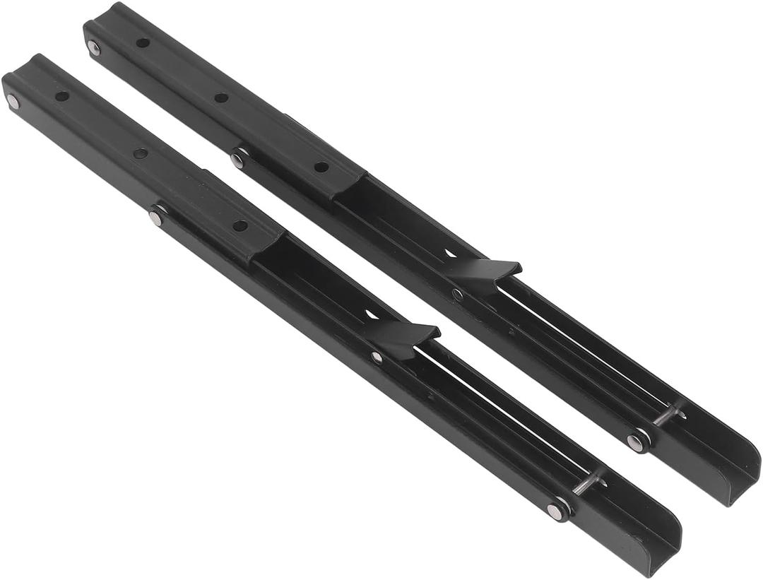 2Pcs Fold Bracket Stainless Steel Strong Bearing Simple Stylish Wall Mount Shelf Bracket