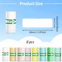 2 x Thermal Labels - 50x15mm(1.97"x0.59") Multi Color Sticker Thermal Paper, Compatible with Doobuli & Most Label Printer - 8 Rolls