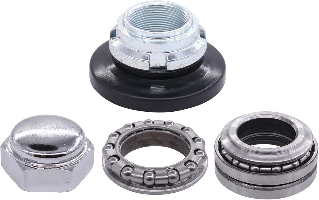 ApplianPar Fork Steering Stem Bearing Nut Rebuild Kit for Honda CT70 CT90 CL70 SL70 XL70 CL90 ATC200