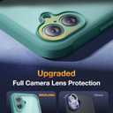 Diaclara Designed for iPhone 16 Case, Full Body Rugged Case with Built-in Touch Sensitive Anti-Scratch Screen Protector, Upgraded [Full Camera Protection] for iPhone 16 6.1" (Teal)
