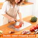 Titanium Cutting Board - New Upgrade 100% Pure Titanium Cutting BoardsDouble-sided pure titanium Kitchen cutting boardHealthy And Non-ToxicDishwasher Safe1PC15"L x 11"W