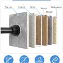 Tension Curtain Rod 30 to 63 Inch, Spring Tension Rod for Windows Black Adjustable Expandable Curtain Rods No Drilling Spring Loaded Curtain Rods for Windows,Doorway,Bathroom,Closet