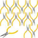 15 Pack Mini Needle Nose Pliers, 5 Inch Thin Needle Nose Pliers, Small Spring Loaded Nose Pliers for Precision Crafting, Jewelry Making & More