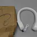 KIDEE Neck Fan, Neck Fans Portable Rechargeable, Upgrade 360° Air Outlet, Super Quiet, 3 Speeds, 4000mAh Personal Bladeless Wearable Fan for Indoor Outdoor Travel-White