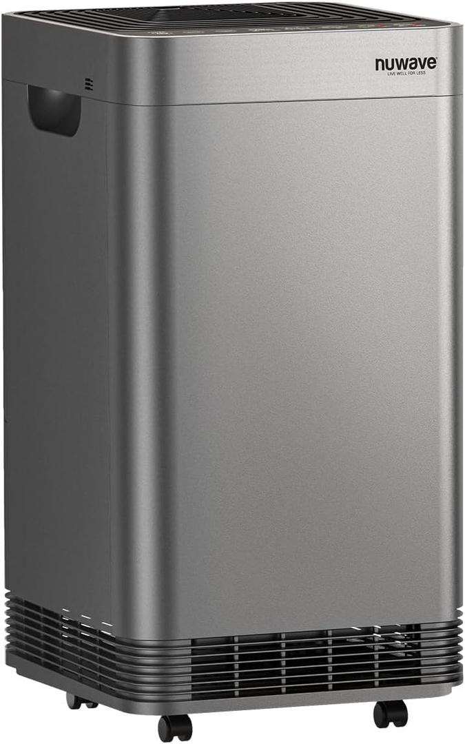 Nuwave Forever Plus Air Purifier for Home with Washable Filter, Massive Areas up to 3,210 Sq Ft, Never Replace Air Filter System, Zero Waste, Zero Filter Replacements, Smart WiFi, 18dB Ultra-Quiet