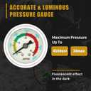 FOUR UNCLES PCP Pump for Air Gun - 3 Stage PCP Hand Pump 4500Psi/30MPA, High Pressure Hand Pump for Air Rifle, Air Gun Tools