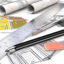 Outus 3 Pcs 5.6 mm Lead Holder Mechanical Pencils Sketch up Automatic Clutch Graphite Pencil with Built-in Sharpener Lead Pencil For Construction, Draft Drawing, Crafting, Art Sketching(Black)