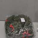 6FT Christmas Garland with Lights Battery Operated Lighted Christmas Garland with Pine Cones Red Beries,Twinkle Snowflake& Tree Mixed LED Lights Mantle Xmas Christmas Decoration Indoor Outdoor