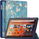 All-New 10 Tablet & 10 Plus Case(13th Generation, 2023Release) Incompatible with Samsung iPad Ultra Lightweight DJ&RPPQ Slim Shell Stand Cover Auto Wake/Sleep -Blossom