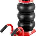 VEVOR Air Jack, 3 Ton/6600 lbs Triple Bag Air Jack, Airbag Jack with Six Steel Pipes, Lift up to 17.7 inch/450 mm, 3-5 s Fast Lifting Pneumatic Jack, with Side Handles for Car, Garage, Repair (Red)