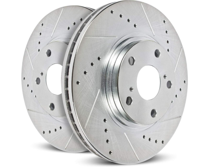Front Set PowerStop AR85195XPR AR85108XPR Performance Drilled Slotted