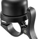 ROCKBROS Bike Bell for Apple AirTag Hidden Bike Mount Bike AirTag Holder GPS Tracker Bike Bell Anti-Theft for Adults Suitable for 0.87''/22.2, 1''/25.4, 1.25''/31.8mm Diameter Handlebar (Black)