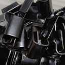 Starter Deck Clips, 80 Pack Universal Decking Clips,Stainless Steel Starter Clip Hidden Fasteners for Composite Decking (Black-80Pack)