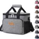 Lifewit Large Lunch Bag Insulated Lunch Box Soft Cooler Cooling Tote for Adult Men Women, Gray 12-Can (8.5L) (Medium)