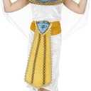 fun shack Kids Cleopatra Costume, Egyptian Dress for Girls, Historical Costume for Kids, Halloween Outfit for Girls (Medium)