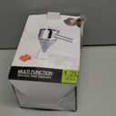 Stainless Steel Pancake Batter Dispenser with Squeeze Handle and Multi-Nozzle, for Pancakes, Cupcakes, and Baked Goods. 40 oz