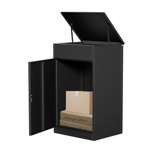 Package Delivery Boxes for Outside, Large Mailbox for Parcel 19.7”x16.1x”33.5”, Anti-Theft Parcel Mailbox with Coded Lock, Wall Mounted Waterproof Home Parcel Box for Porch Yard, Galvanized Steel