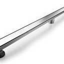 Neodrain 72-Inch Linear Shower Drain with 2-in-1 Flat & Tile Insert Cover,Brushed 304 Stainless Steel Rectangle Shower Floor Drain,Floor Shower Drain with Hair Strainer