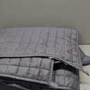 Bare Home Weighted Blanket All-Natural 100% Cotton with Nontoxic Glass Beads 40"x60" 10lbs, Light Grey