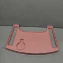 Sigo Pink Walker Tray for Rolling Folding Walker, Tray Table with Cup Holder for Standard Walkers Seniors, Detachable Non Slip TV Accessories Basket Holding Plate Cups Clip On Small Bag Carrier (Pink)