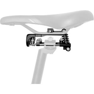 Ultra-Light Air Seat 25 Bicycle Accessories Suspension seat Post Bicycle Suspension seat for Comfort Men Suspension Comfortable seat ebike seat Post (Small, Black)