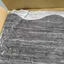 GarveeHome Scalloped Washable Rug 5x7 Area Rug for Living Room Modern Non Slip Throw Rugs Bedroom Rugs Low Pile Soft Non Shedding Stain Resistant Carpet for Dining Room Nursery 5 ft x7 ft Black