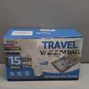 Vacuum Bags for Travel with Rechargeable Pump, 3 Sizes Vacuum Seal Bags for Clothing, Compression Vacuum Travel Bags for Luggage, Vacuum Packing Bags for Closet Organization (15)