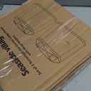 Gray Lamp Shades Set of 2, 10.5" x 10"x 13" Medium Rectangle Lampshades Cut Corner Fabric Lamp Shades Replacement, Include 2 Lamp Harps, Suitable for E26 Base and Saddle Base, Easy Assembly Required