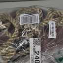 Yangbaga Wooden Round Disc Rope Swing 51”73” Adjustable Climbing Rope Tree Swing with Hanging Strap Snap Hook and Felt Protectors for Kids Outdoor Brown