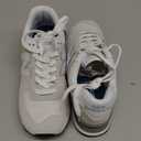 New Balance Women's 574 Core Sneaker, NIMBUS CLOUD/NB WHITE, 8.5 D