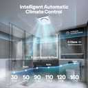 VIVOHOME Bathroom Exhaust Fan with RGB Light & Humidity Sensor (160-110-50CFM) & Bluetooth Speaker - 2700K/4000K/5700K LED Light, EC Motor Retrofit Bath Fan, No Attic Access Needed