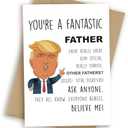 Pack of 3, HEALSLA Funny Fathers Day Card from Wife, Birthday Card for Dad from Daughter Son, Humorous Birthday Gifts for Men Women