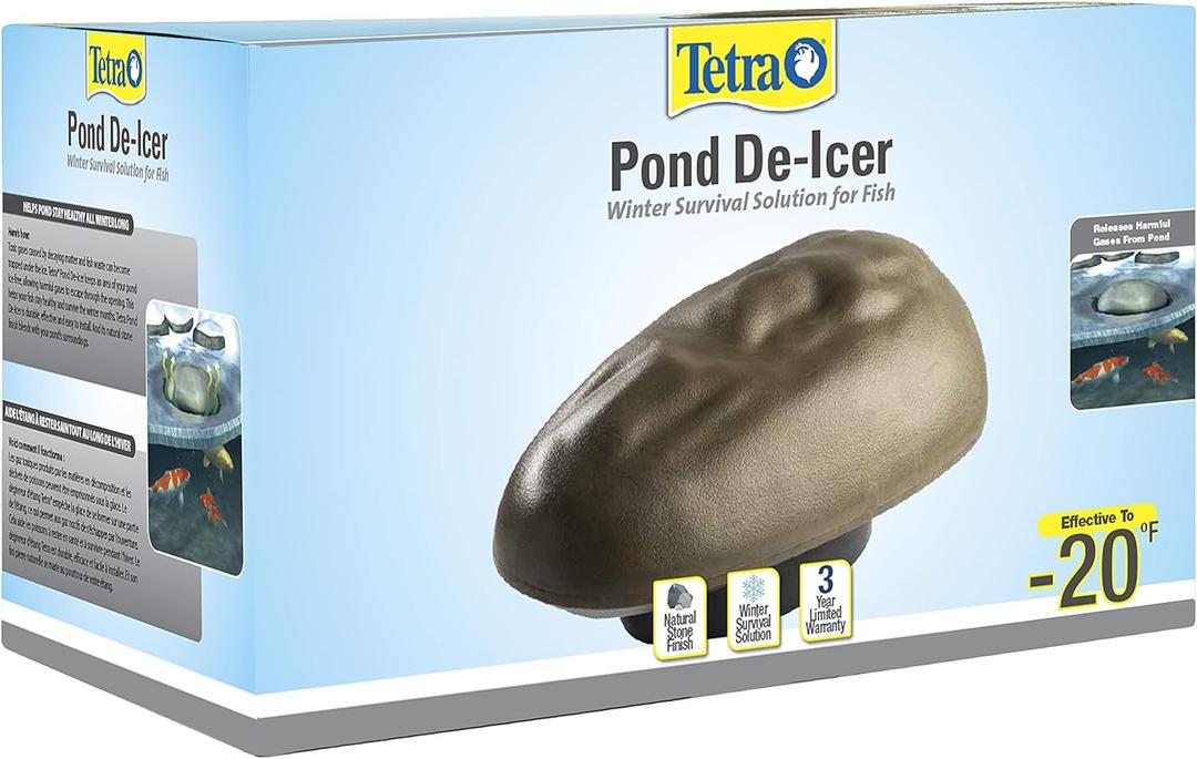 TetraPond De-Icer, Thermostatically Controlled Winter Survival Solution For Fish, UL Listed (300 Watt)