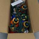 16FT Jumbo Christmas Lights Outdoor,Giant String Light Christmas Outdoor Hanging Lights with 10 Large Clear Multicolor Bulb for Holiday Home Roof Yard Garden Decorations