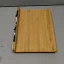 Readaeer Bamboo Book Stand, Large Book Holder with 6 Adjustable Height, Foldable Cookbook Stand Desktop Document Holder for Kitchen & Office (13.4 x 9.3 Inch)