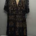 Adrianna Papell Apparel Women's VALE Dress Black, Size 14