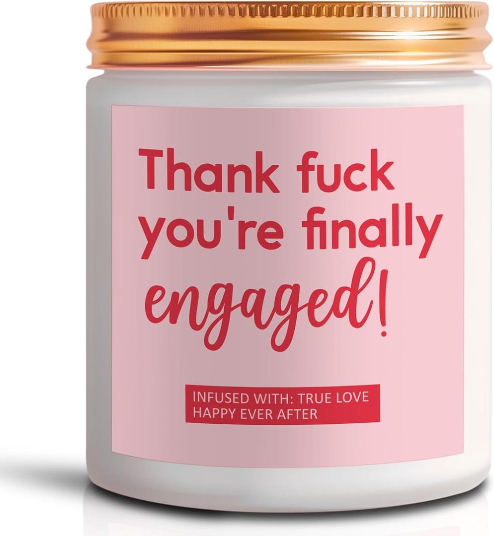 Engagement Gift - Bride to Be Gifts - Gifts for Newly Engaged Couples - Lavender Scented Candle