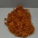 ColorGround Short Fluffy Curly Orange Red Cosplay Wig Women Costume for Halloween